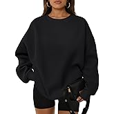 WYNNQUE Oversized Sweatshirts For Women Crewneck Fleece Pullover Comfy Hoodies Fall Outfits Fashion 2026 Winter Clothes