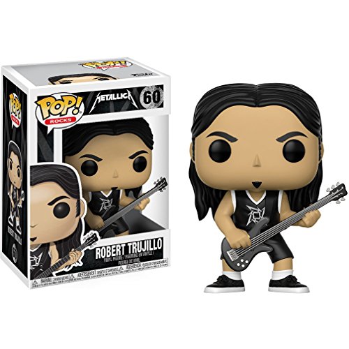 Funko Robert Trujillo: Metallica x POP! Rocks Vinyl Figure & 1 POP! Compatible PET Plastic Graphical Protector Bundle [#060 / 13809 - B]