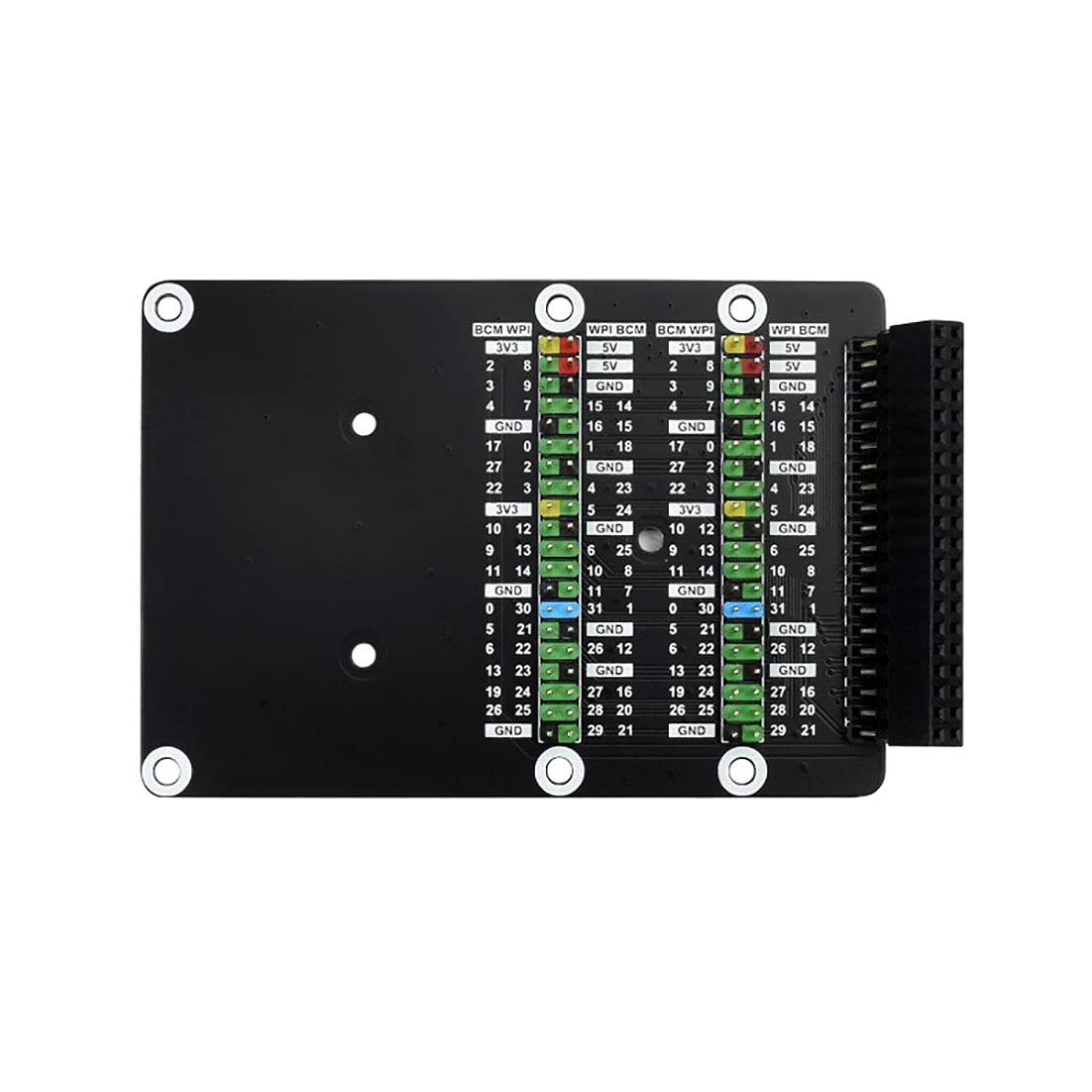Raspberry Pi 400 GPIO Header Adapter, 2x 40PIN Header, Leaning Version,Angled Header Expansion, Convenient to Use HATS