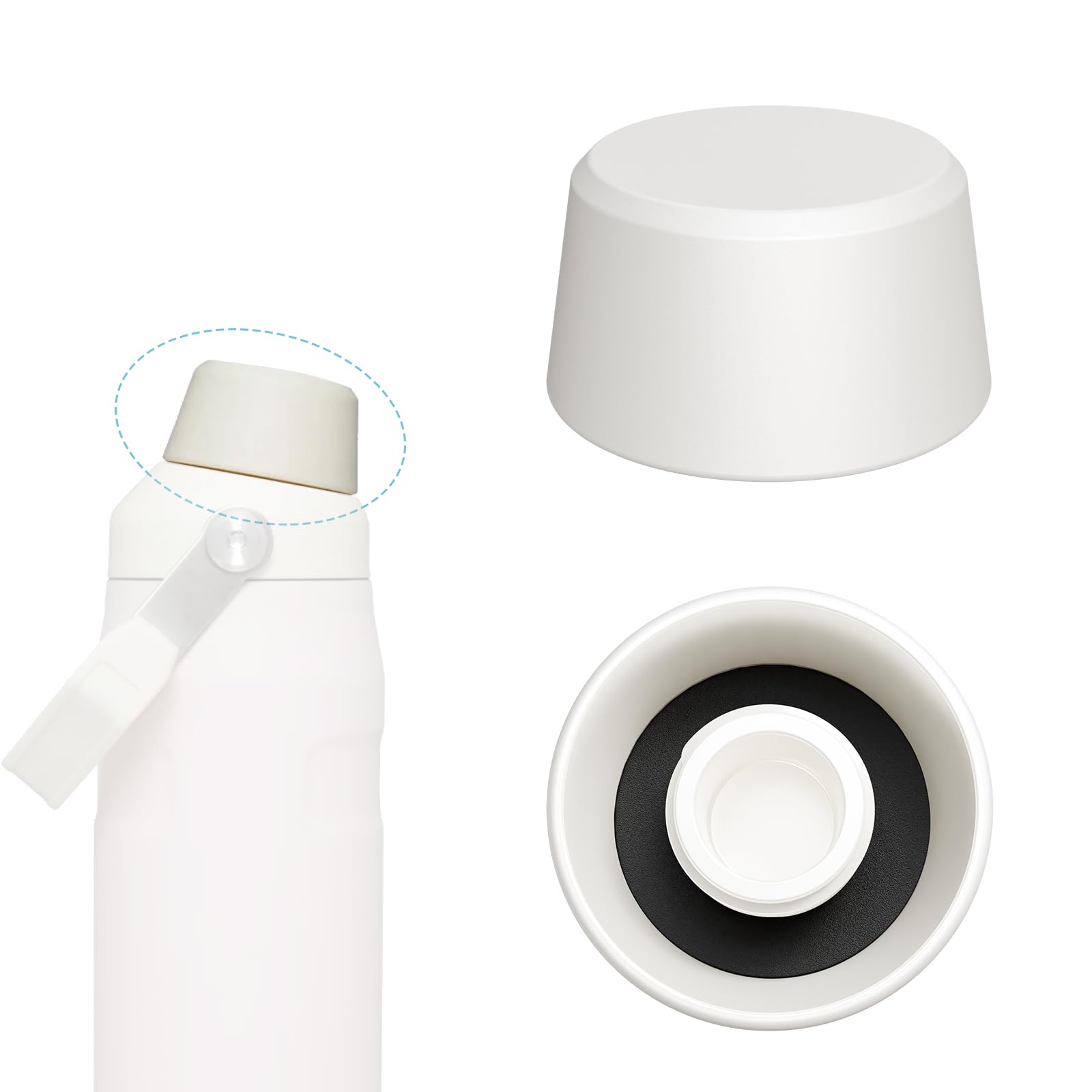 Photo 1 of Somcthao Top Cap Replacement for Stanley IceFlow Fast Flow Water Bottle, Top Twist Cap Compatible with Stanley IceFlow Fast Flow Bottle, Leakproof with Gasket, BPA Free