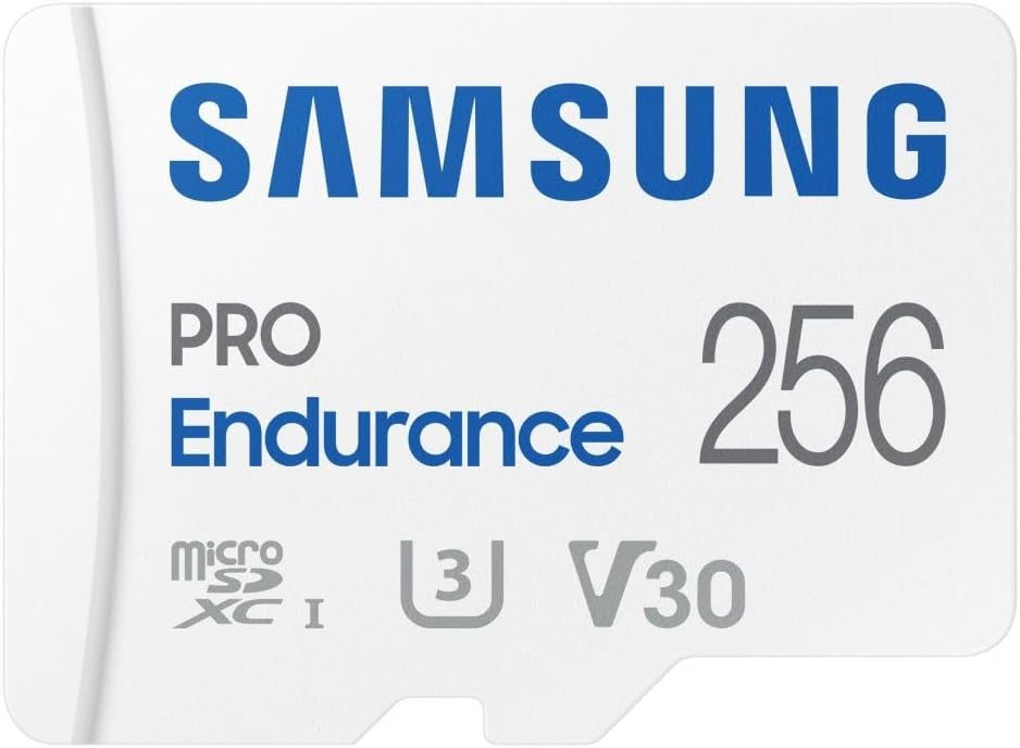 Samsung PRO Endurance 256GB microSDXC UHS-I U3 100MB/s Video Monitoring Card