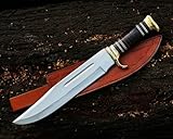 H.M Knives Handmade Bowie Knife, 16.5 Inches Fixed