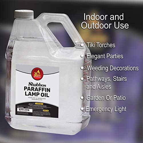 1 Gallon Paraffin Lamp Oil Clear Smokeless, Odorless, Clean Burning
