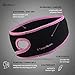 TrailHeads Women’s Ponytail Headband | Fleece Earband | Winter Running Headband - Black/Fast Pink