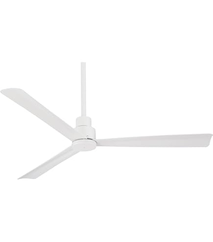 Minka Aire 44 in. Simple Indoor/Outdoor Flat White Ceiling