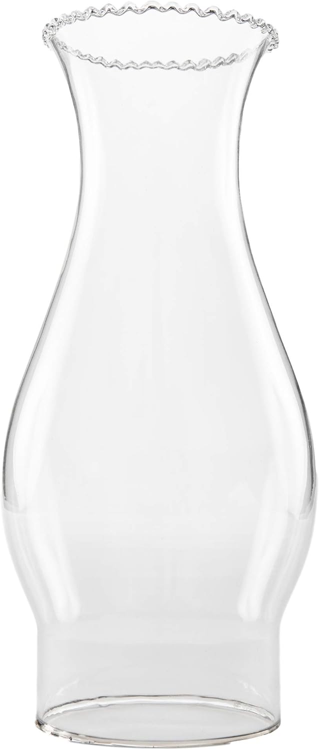 3x7.2 Inch Glass Chimney For Oil Lamps - Hurricane Lamp Replacement Globe