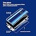 iPhone 8 Case, Ultra Slim Electroplate 360 Degree Full Body Protection Mirror Case with Tempered Glass Screen Hard PC Protector for Apple iPhone 8 (Silver)