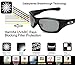 Galaxy Replacement Lenses For Oakley Frogskins Black Color Polarized (Black)