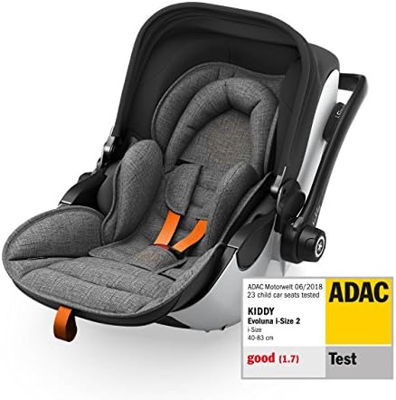 Evoluna i-Size 2 Grey Melange Grey Melange Safe Orange