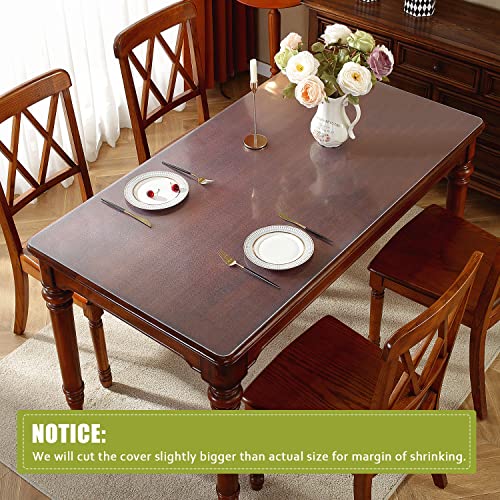 OstepDecor Thick Frosted Table Protector, 38 x 78 Inch