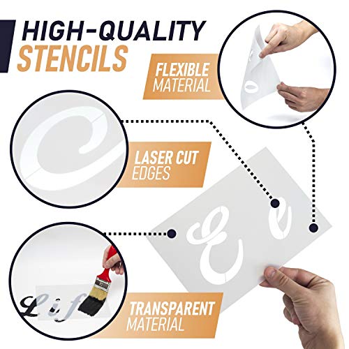 6 BIG+KLAUSS+Letter+Stencils+Painting