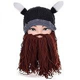 Vbiger Windproof Warm Knitted Beanie Hat Cap,Coffee,One Size