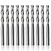 HQMaster CNC Router Bits 1/8 Router Bit 1 8 End Mill Flat Nose Carbide Endmill 2-Flute Spiral Upcut Milling Cutter Tool Set 17mm CEL, 38.5mm OAL for Wood Nylon Resin ABS Acrylic PVC MDF Hardwood 10Pcs