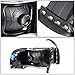 Auto Dynasty Halogen Model 4Pcs Factory Style Headlights Assembly and Corner Lamp Compatible with Dodge Ram 1500 2500 3500 (Non-Sport Models) 94-02, Driver Passenger Side, Black Housing Clear