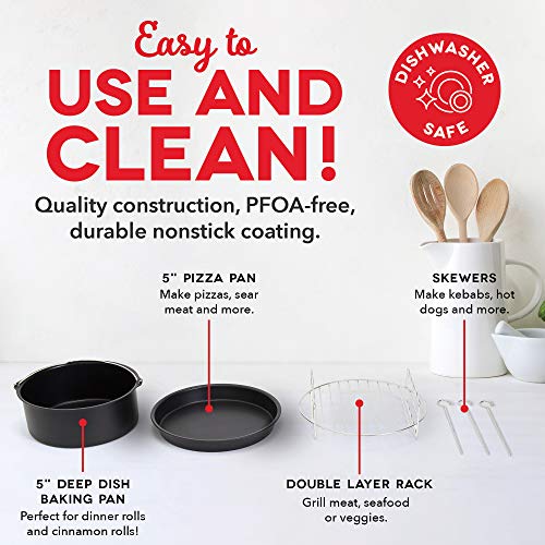 Dash 6Piece Air Fryer Accessory Kit, 2 Quart, Compact Pricepulse