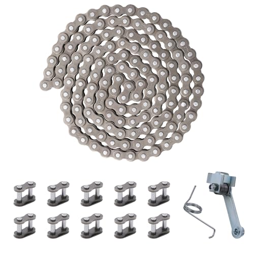 KAMIER 132 Link 25H Drive Roller Chain Tensioner Spring with 10pcs Master Link for Razor MX500 MX650 SX500 Mcgrath Dirt Rocket Bike RSF650 Motorcycle Kids Electric Off Road Motocross Heavy Duty Parts