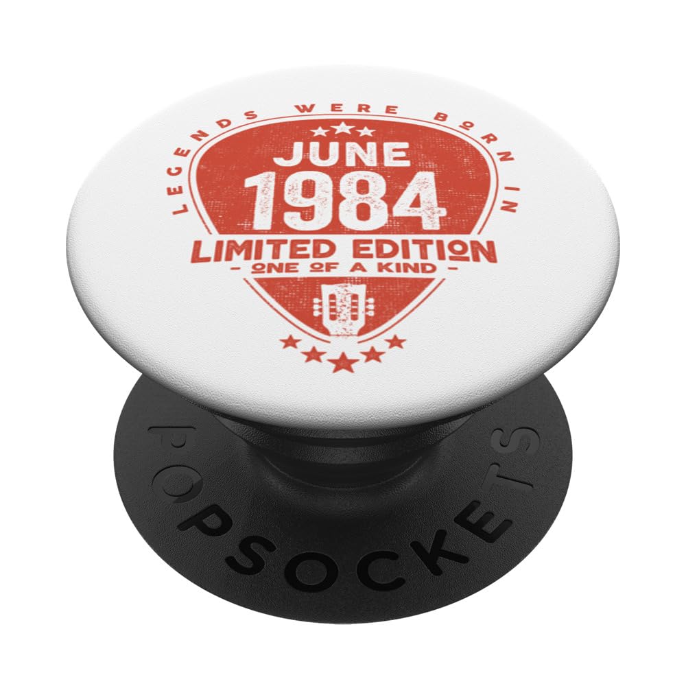 Legends Were Born In June 1984 - Guitarist PopSockets Swappable PopGrip
