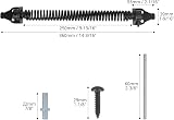 QWORK 14 Inch Heavy Duty Self Closing Gate Spring Carbon Steel Garden Fence view 7