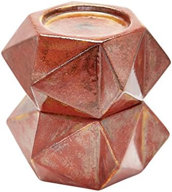 Dimond Home 857129/S2 Ceramic Star - 7.3" Large Candle Holder (Set of 2), Russet Bronze Finish