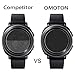 [6 Pack] OMOTON Screen Protector for Samsung Galaxy Watch 3 (41mm) /Galaxy Watch (42mm) / Gear Sport/Gear S2 - Tempered Glass Screen Protector [Full Coverage] [Bubble Free] [Scratch Resistant]