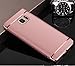 Sophili 3 in 1 Hard Case for Samsung Galaxy Note 5 Anti-Scratch Shockproof Electroplate Cover Snap on Protective Case - Rosegolden