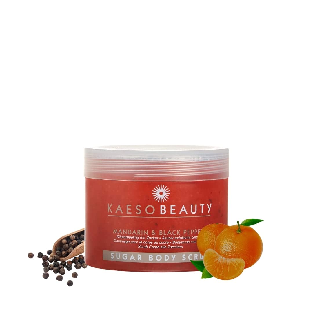 Kaeso Beauty Mandarin & Black Pepper Sugar Body Scrub (450ml)