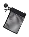 Mesh Caddy, Quick Dry Shower Tote Bag Hanging Toiletry and Bath Organizer with Suction Cup Clip Cord, Black, Rugged - Better Made in USA