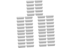 Gatuida 5sets Ceramic Crucible Dish for Lab Boating Dish Ash Holder Burning Holder 10pcs*5