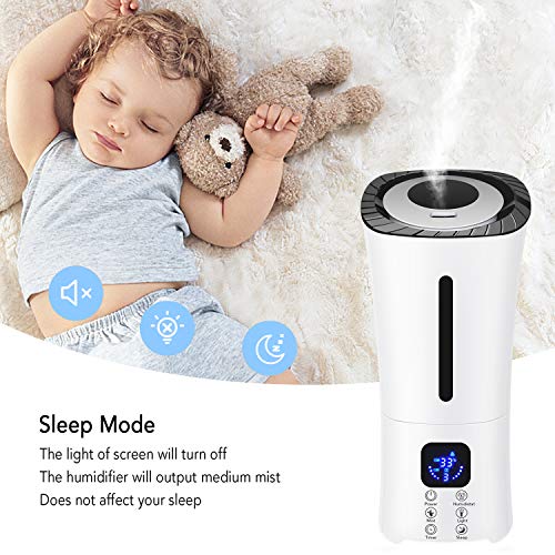 image for PexFix Ultrasonic Humidifier, 3.8L Cool Mist Humidifier Whisper Quiet 