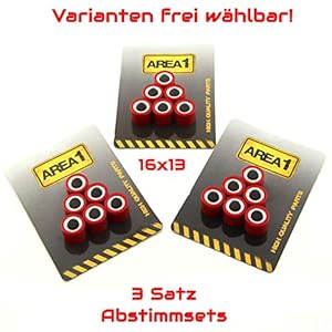 Variogewichten Variorollen 16×13 3-delig afstemset Variomatic gewichten (5,0/5,5/6,0 gram)