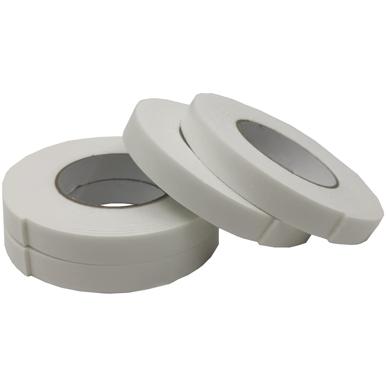 XIUDONG 4 Rolls Double Sided Tape Total 20 Meters Long Double Sided Foam Tape Heavy Duty Mounting Tape Waterproof Foam Tape Can Be Cut Any Length