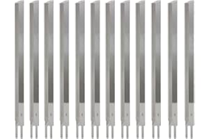 ZJchao Straight Cutting Machine Knife, 12PCS Steel Replaceable Blades Straight Knife Cutting Machine for Cloth Professional S