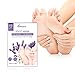 MayBeau 4 Pairs Foot Peel Mask Exfoliating and Moisturizing Baby Foot Mask Set,Peeling Away Callus and Dead Skin,Natural Lavender and Aloe Scented Booties Repair Rough Heels Treatment Soft Smooth Touch Baby Feet 
