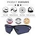 Viva'Shine Polarized Sports Sunglasses for men women Running, Cycling, Fishing, Driving UV Protection +Car Holder Clip