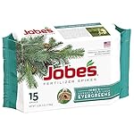 Jobe's Evergreen Fertilizer Spikes 13-3-4 Time Release Fertilizer for Juniper, Spruce, Cypress and All Other Evergreen Trees, 15 Spikes per Package