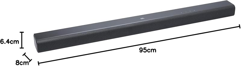 JBL Cinema SB 550 Barra de som de 3.1 canais com subwoofer integrado para graves profundos e 250 watts de Dolby Audio para uma experiência de audição de qualidade, preto, EU Plug (tipo C)