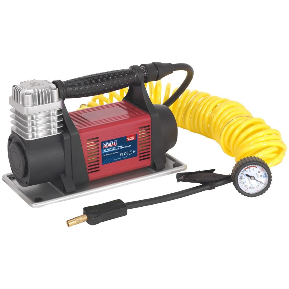 Sealey MAC06 12V Heavy-Duty Mini Air Compressor