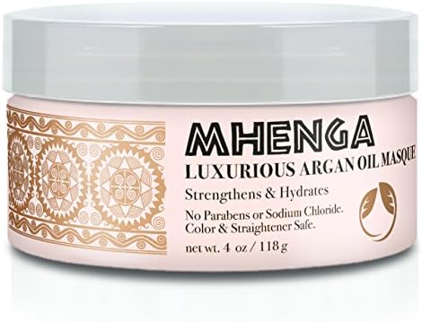 Mhenga Moroccan Argan Oil Deep Conditioner - Enriched With Shea Butter Makes it Great For Curly And Color­-Treated Hair