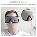 Sleep Mask, HOMMINI Grey Memory Foam Breathable Eye Patch Light Blocking Sleeping Eye Mask with Travel Pouch, Best Blindfolder for Travel/Sleeping/Shift Work/Meditation Suit for Men Women and Kids 