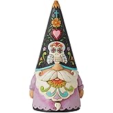 Enesco Jim Shore Heartwood Creek Halloween Day of The Dead Gnome Figurine, 6.1 Inch, Multicolor