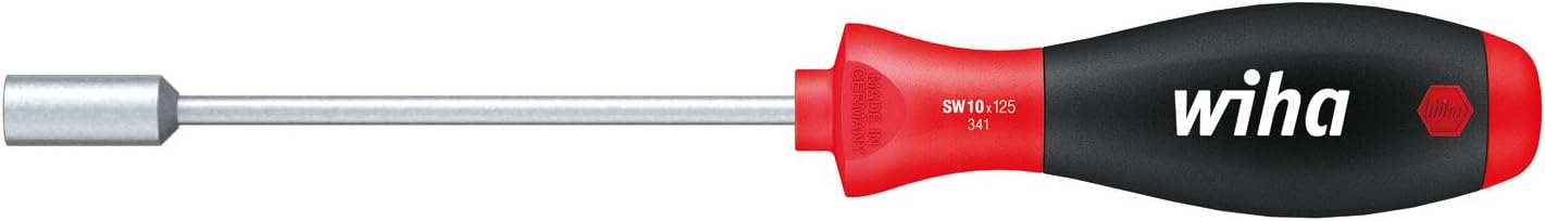 Wiha SoftFinish 341SF Hexagonal Socket Spanner, Various Sizes 13x125, Blackone, 13,0x125