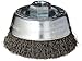 Bosch WB524 3 1/2-Inch Crimped Carbon Steel Cup Brush, 5/8-Inch x 11 Thread Arbor