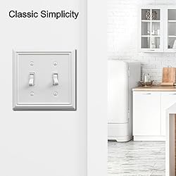OKAWYC Double Toggle Light Switch Cover Adler Metal
