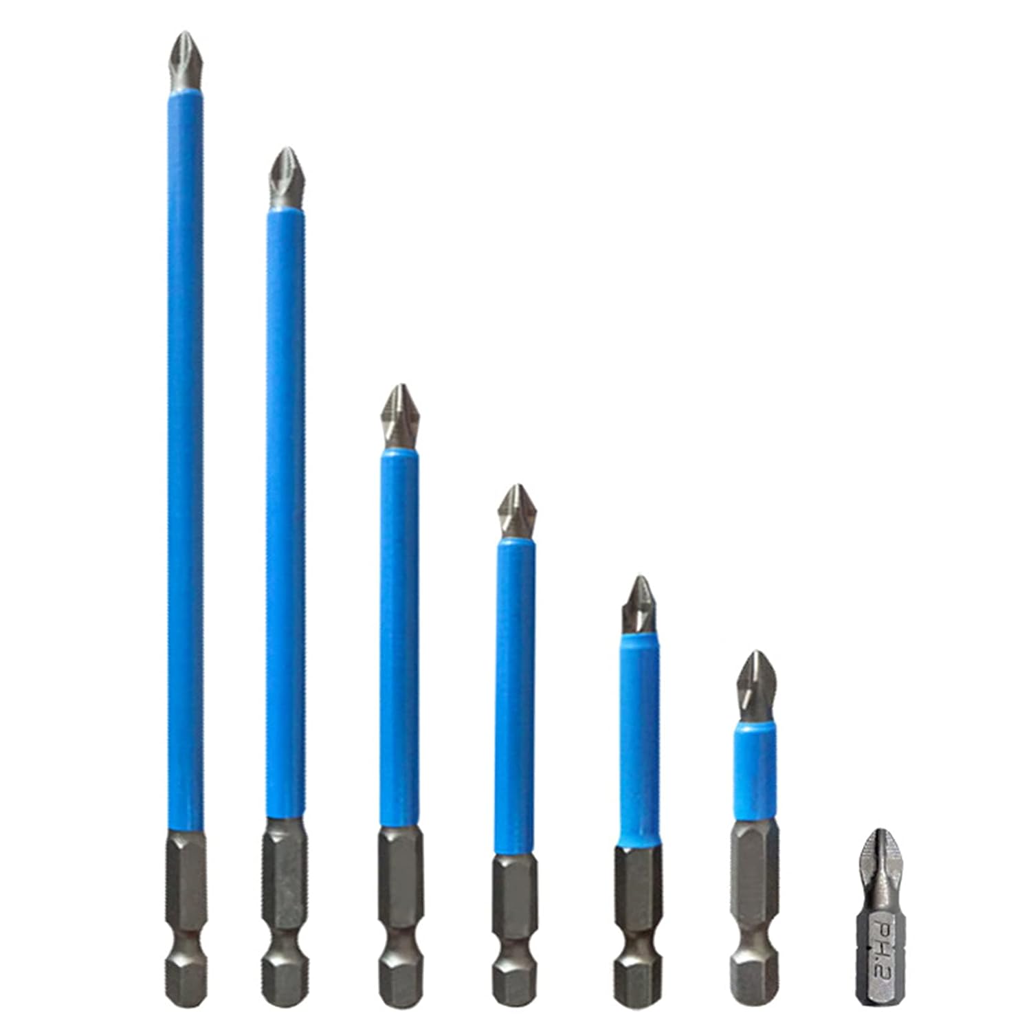 Decdeal 7Pcs Screwdriver Bit Sets Hand Tools Screwdriver Drill Bit 25mm