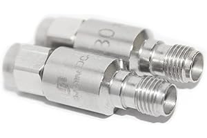 UU TOJOIN TOJOIN SMA Male to Female Attenuator/Coaxial RF Attenuator, DC to 8GHz, 50Ohm, 2W, 30dB, SMA 8G Attenuator 2PCS