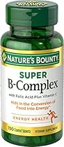 Nature's Bounty B-Complex with Folic Acid Plus Vitamin C, Tablets 150 ea