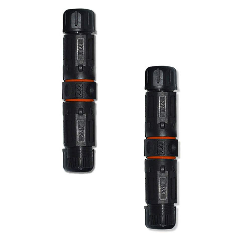 Set of 2 NUZAMAS M20 RJ45 Waterproof Connector IP68 Ethernet LAN RJ-45 Network Extension Adapter Coupler Outdoor Garden