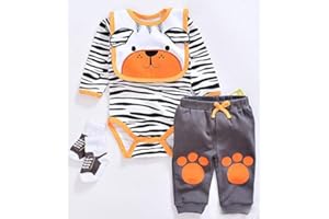 MEDYLOVE Reborn Baby Doll Clothes Set Boy for 20- 22 inch Reborn Doll Tiger Outfit Accessories 4 Pieces