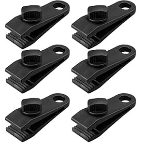 GQC 6 Stks Tarp Clip Klem, Zware Tarp Clips Set Instant Luifel Klem voor Tenten Tarp Caravan Tuin Schaduw Doek Boot…