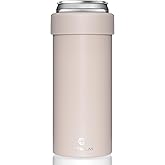 JIVILILM Stainless Steel Insulated Cooler for 12oz Slim Cans | Skinny Can Drinks Holder for Hard Seltzer, Beer, Soda, and Energy Drinks